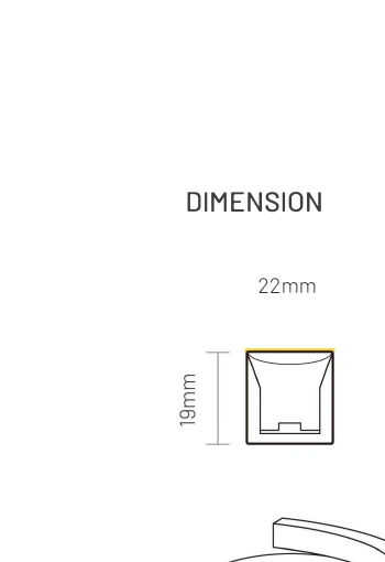 Neon-Flex S22 cross-section and minimum bend radius